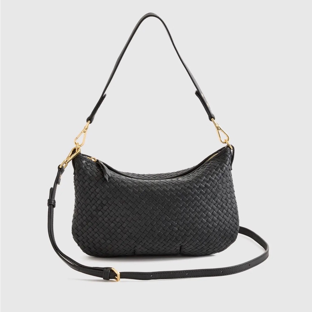 Quince Italian Handwoven Leather Mini Shoulder Bag